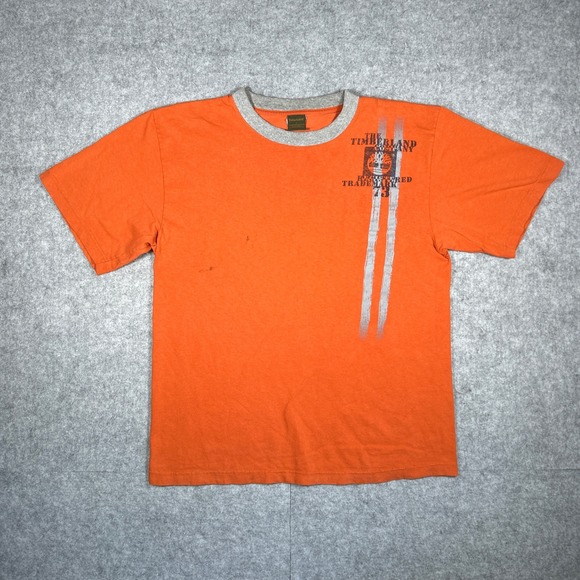 Timberland Other - Timberland T Shirt Mens‎ Large Orange Graphic Ringer Tee Gorpcore Outdoors